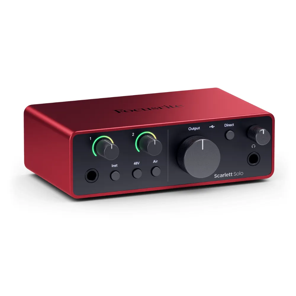 Interface audio USB Focusrite Scarlett Solo 4e génération